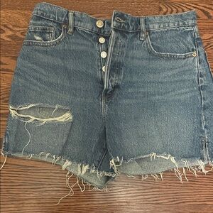 Garage Distressed Denim Women Shorts size 7/28. Short Vintage cut off.